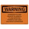 Signmission Safety Sign, OSHA WARNING, 3.5" Height, 5" Width, Hydrogen Sulfide Present In Landfill If, Landscape OS-WS-D-35-L-12194 - alternate 1